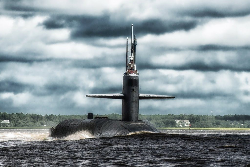 submarine, boat, bay